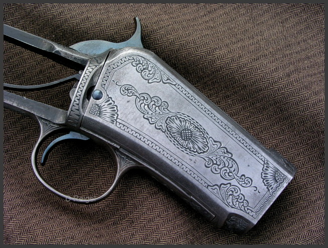Hand Engraved Winchester Model 1890 .22 Short Pump Action Rifle