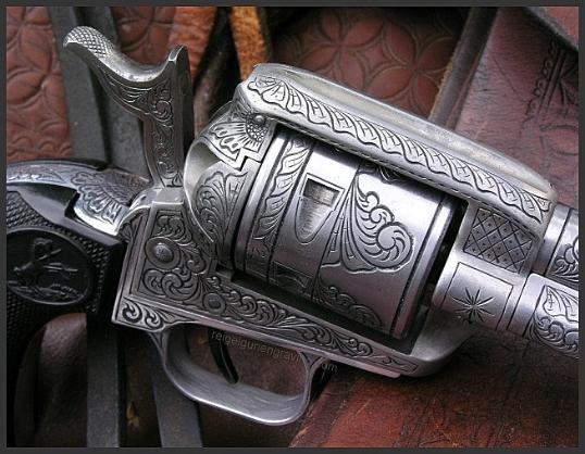 Engraved Colt Peacemaker Buntline, by Reigel Gun Engraving