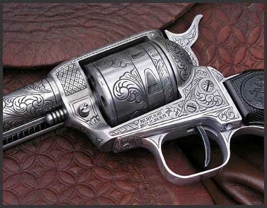 Engraved Colt Buntline, by Reigel Gun Engraving