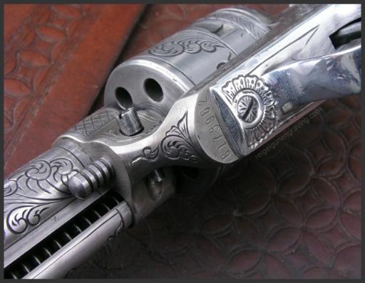 Engraved Colt Peacemaker Buntline 22, by Reigel Gun Engraving