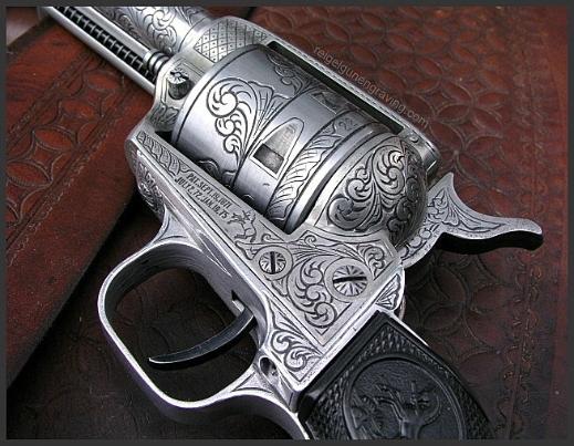 Engraved Colt Buntline 22, by Reigel Gun Engraving