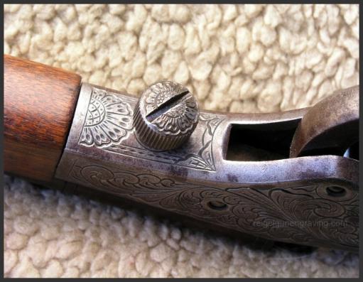 Engraved Stevens Crackshot 22, by Reigel Gun Engraving