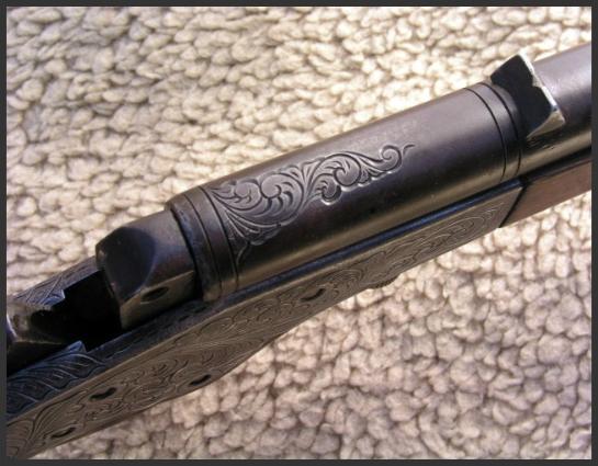 Engraved Stevens Crack Shot Single Shot .22 Rifle, by Reigel Gun Engraving