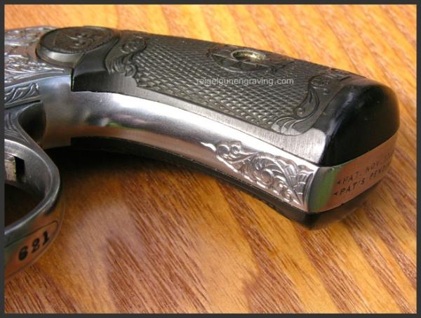 Engraved Top Break Revolver 32, by Reigel Gun Engraving