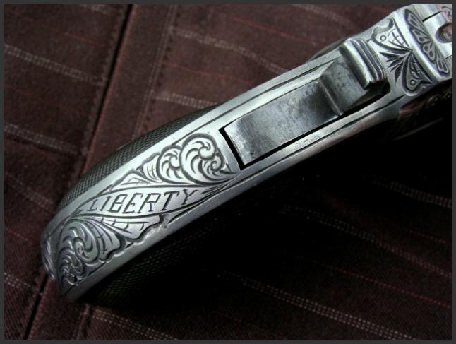 Engraved Remington Derringer 41, Reigel Gun Engraving