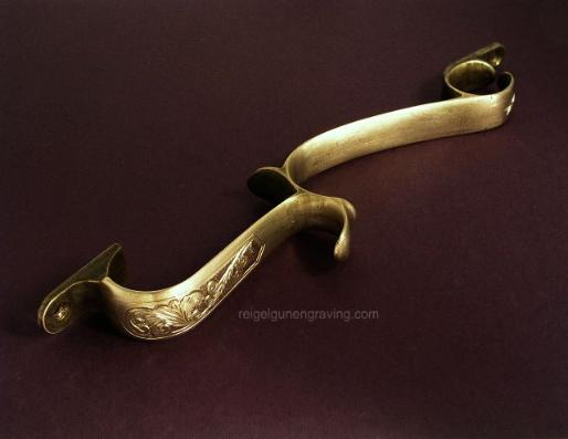 Engraved Thompson Center Trigger Guard: Dennis Reigel, reigelgunengraving.com