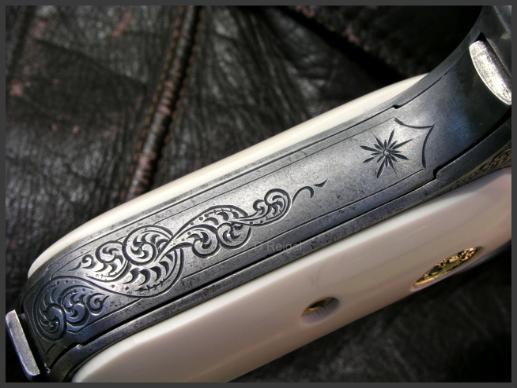 Engraved Colt Model 1903 Pocket Hammerless, Reigel Gun Engraving