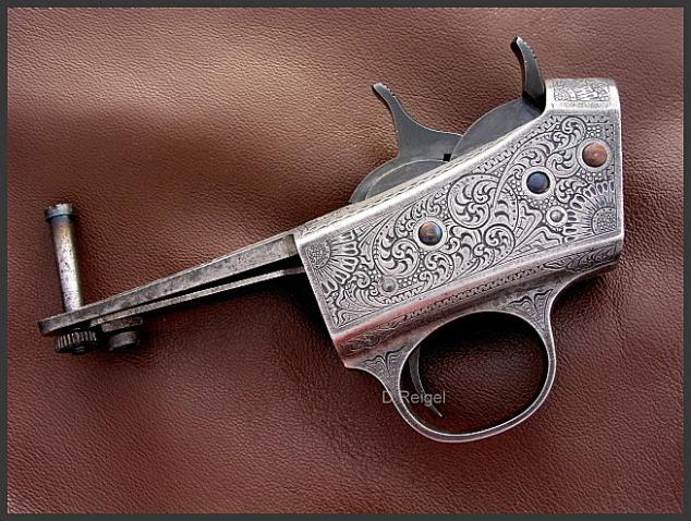 Engraved Remington Rolling Block Model 4 Rifle Receiver